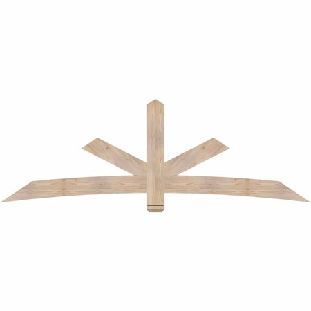 Ekena Millwork Alberta Smooth Timber Gable Bracket, Douglas Fir, 96"W x 32"H x 1 1/2"D x 5 1/2"F, 8/12 Pitch GBW096X32X0206ALB00SDF